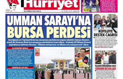 Bursa Curtain to the Omani Palace - Hürriyet